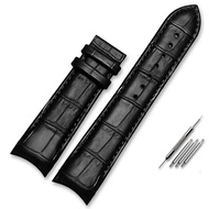 Genuine Leather Watch Band for Tissot T035 607 407 439 Watch Bracelet with Butterfly Buckle Strap Replacement 22mm 23mm 24mm Strap