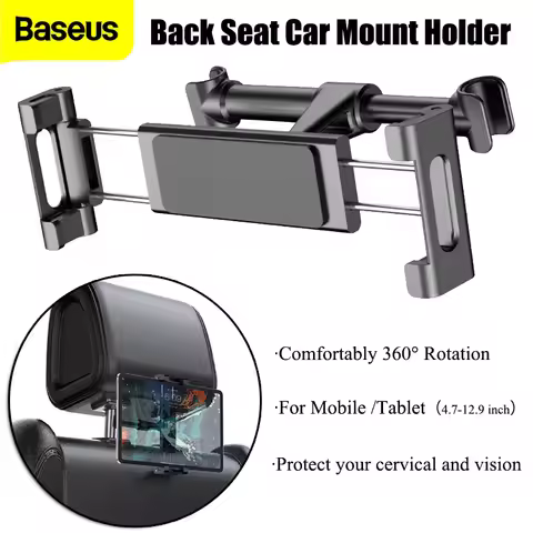 Baseus Car Back Seat Mount Tablet Car Holder For iPad 4.7-12.9 inch Car Phone Holder Auto Headrest B