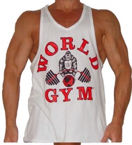World Gym W311 Workout Tank Top (XL, White)