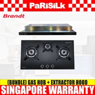 (Bundle) Brandt AI1790X Built-in Extractor Hob + TG1483B (PUB) Gas Hob