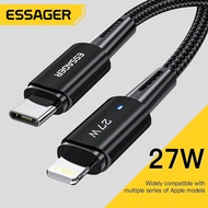 Essager สายชาร์จ USB Type C,สายชาร์จเร็ว Lightning สำหรับ Iphone 11 12 13 Pro Max Mini Xs Xr X 8 iPad MacBook PD 27W