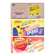 Apollo Wafer Stick 11G*30 - Chocolate Cream/ Chocolate Stick / Strawberry