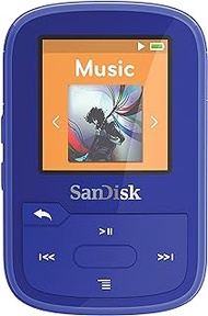 SanDisk SDMX28-016G-G46B Clip Sport Plus MP3 Player, 16GB (Blue)