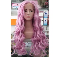 [✅New] Front Lace Wig Lace Korea Wig Panjang Wig Curly Rambut Asli