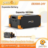 Pecron EB3000 3072Wh Expansion Battery for E2000LFP Portable Power Station LiFePO4 Battery Power Bac