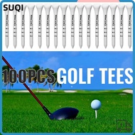 LUCKY-SUQI 100pcs Golf Wood Tees, Wooden Digital Scale White Striped Golf Tee, Professional 69/83mm 
