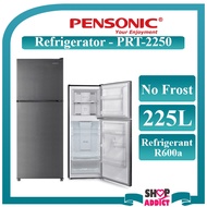 Pensonic 225L 2-Door INVERTER Refrigerator PRT-2250 Peti Sejuk 2 Pintu Inverter