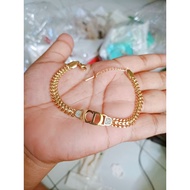 001 titanium motif cd bracelet