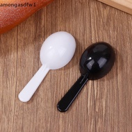 amongasdfw1 10Pcs White Measuring Teaspoon Scoop Plastic 7g 15ml Measuring Spoons Milk Spoon Coffee 