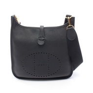【二手】愛馬仕 HERMES Evelyne 3 Trois PM 黑色肩背包 其他 Evelyne 3PM 黑色 女士二手 A