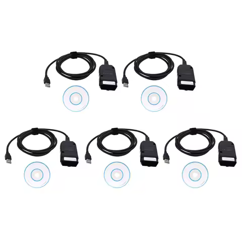 5X HEX-V2 VCDS 24.5 ATMEGA162 5054 USB 2.0 Interface For VW Skoda Seat 1996-2017 English Version