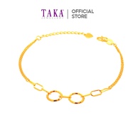 FB8 TAKA Jewellery 999 Pure Gold 5G Bracelet