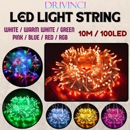 LED Light Lamp String Strip 100L 10M Curtain Fairy Star Christmas Decorative Flash Festival Colourfu
