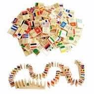 Domino flags of 100 countries