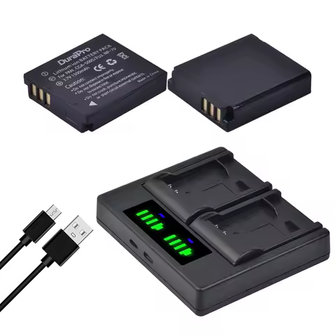 CGA-S005E NP-70 D-Li106 DB-60 DB-65 BP-DC4 BH125C Battery & Charger for Panasonic DMC LX1 LX2 LX3 FX