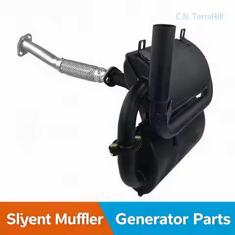 Silent Diesel Generator Exhaust Muffler Pipe 5KW 6KW 7KW 8KW Replacement Part