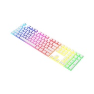 AJAZZ PBT Pudding Keycap 108ชุดกุญแจหมวกพร้อมมือจับฝ้าสำหรับคีย์บอร์ดแบบกลไกสีขาว (เฉพาะปุ่มกด)