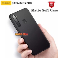 Case Realme 5 Pro Black Matte- Softcase Realme 5Pro Slim Case Premium