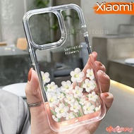 Aesthetic Flower PC Case Xiaomi 14T poco X7 PRO M4 M6-Pro C65 F5 F4 12-LITE 13T Glossy Guys Clear Ac