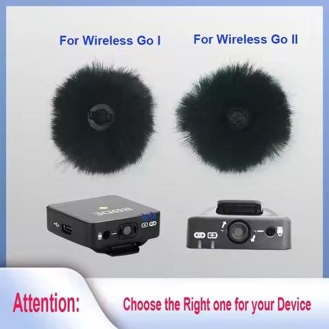 Canfon Furry Windproof Windscreen Compatible for RODE Wireless GO I and Saramonic Blink500 Wireless 