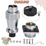 TARSURR Aviation Connector, WS20 3Pin Aviation Male Female Plug, Wire Connector Zinc Alloy Waterproo