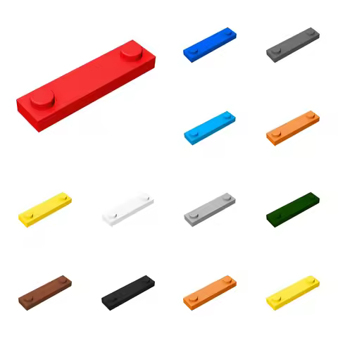 50pcs 92593 Modified 1 x 4 with 2 Studs Bricks Collections Bulk Modular GBC Toys For Technical MOC D