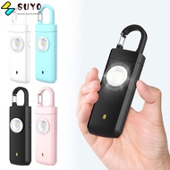 SUYO Personal Alarm Safety Keychain, Portable 130dB Emergency LED Torch Keyring,  ABS Panic Security