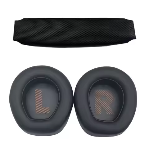 Replacement Memory Foam Leather Ear Pads Cushions Headband for JBL Quantum 200 300 Headphones Earpad