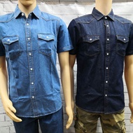 KANGAROO MEN'S DENIM SHIRT # 1369 # BAJU KEMEJA JEANS LELAKI # PLUS SIZE # SAIZ BESAR # READY STOCK