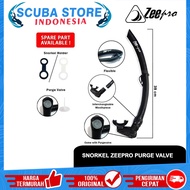 Flexible Snorkel Zeepro Purge Valve Folding Breath Pipe Diving Scuba Diving Apnea Freedive Spearfish