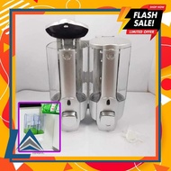 Double Tube Liquid Soap Dispenser 2-Tube Liquid Soap Dispenser Dishwashing Soap Dispenser/ Shampoo D