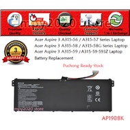 Acer Aspire 3 A315-56 A315-57 A315-58G A315-59 A315-59-593Z AP19B8K Laptop Battery Replacement Pucho