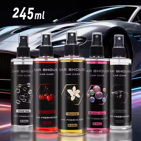 Car Air Freshener Spray Car Fragrance Flower Fruit Scent Fresh Perfume 8.29oz/245ml Large Capacity C