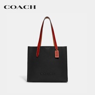 COACH กระเป๋าทรงสี่เหลี่ยมผู้ชายรุ่น Relay Tote 34 สีดำ CH757 BLK