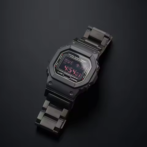 Retrofit Solid Stainless Steel Watch Band Bracelet 16mm For Casio Series GBX100 GA100 GA110 DW5600 D