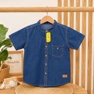 KEMEJA DMAYKIDS-junior jeans shirt est 10-12 years old