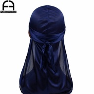 Uniseks Wanita Lelaki Durag Sutera Topi Turban Rambut Palsu Aksesori Kepala Bikers Ikat Kepala Akses