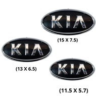 BLACK CAR LOGO EMBLEM KIA