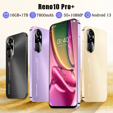 2026 Original Reno 10 Pro Phones Celular SIM Phone Unlocking 5G 7.3 Android 16GB+1T Qualcomm 8 Gen 2