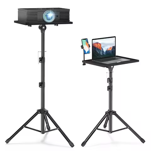 Projector Stand Portable Laptop Bracket with Adjustable Height 22 to 45 inch Tripod for Presentation