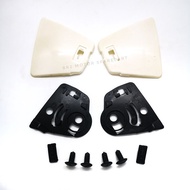 ARC SIDE CAP - BLACK / WHITE (ST) SIDE CAP SIDE COVER HELMET COVER ARC DISCOVERY ARC ASTRO - TULISAN