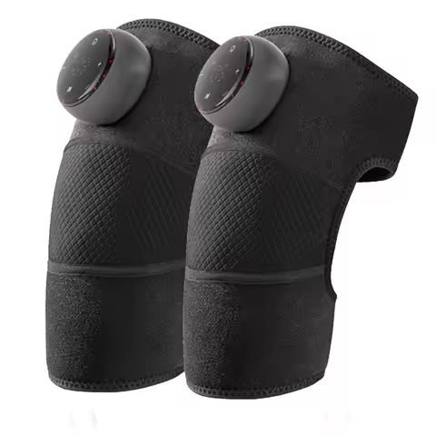 Heating Knee Massager Knee Shoulder Elbow 3-in-1 Heating Vibration Massager Portable Wireless Massag