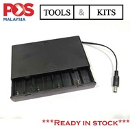8X 2AA Battery Holder to 12V DC Output for DIY Projects