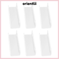 ORIENTLIIY 6pcs Wall Mounted Record Holder, Space Saving Floating Shelves Acrylic Record Shelf, Musi