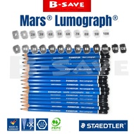 Staedtler Mars Lumograph Pencil 100 12B 11B 10B 9B 8B 7B 6B 5B 4B 3B 2B B F HB H 2H 3H 4H 5H 6H 7H 8