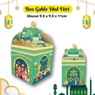 Eid al-Fitr Gable Box - Eid Cake Carrying Box - Size 9.5 x 9.5 x 11cm
