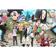 Seven Deadly Sins Poster Anime Metal Tin Sign Gifts For Men Women Metal Plaque Poster 8x12 Inch