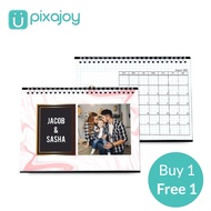 [Buy 1 Free 1] 6'' x 8''/ 8" x 6" Desk Calendar, 16 pgs