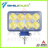 SHILIDUO 6" LED Rectangular Spotlight SD-3401 12V 24V 36V for Lorry Truck Trailer Bus Car 4x4 Excava
