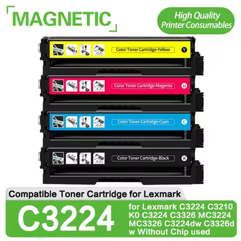 Compatible Toner Cartridges C3224 C3210K0 Without Chip used for Lexmark C3224 C3210K0 C3224 C3326 MC